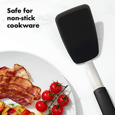 OXO Good Grips Large Silicone Flexible Turner, Stainless Steel