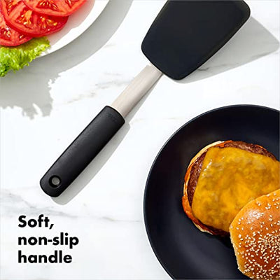 OXO Good Grips Large Silicone Flexible Turner, Stainless Steel