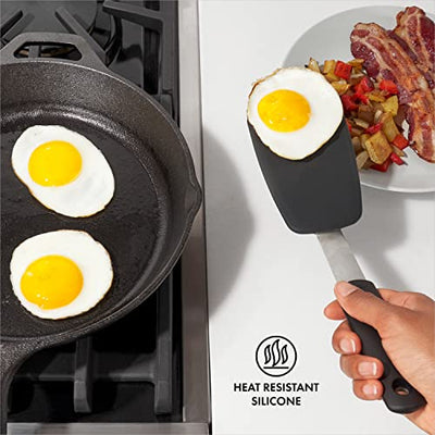 OXO Good Grips Large Silicone Flexible Turner, Stainless Steel