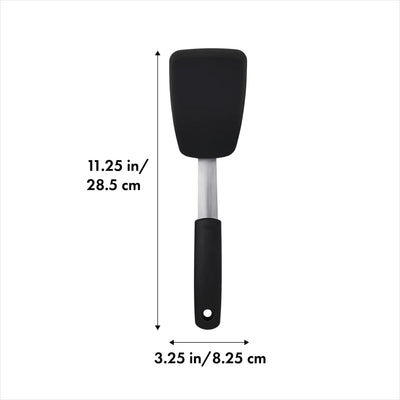 OXO Good Grips Large Silicone Flexible Turner, Stainless Steel