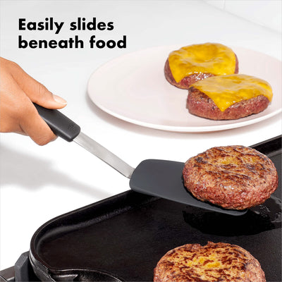 OXO Good Grips Large Silicone Flexible Turner, Stainless Steel