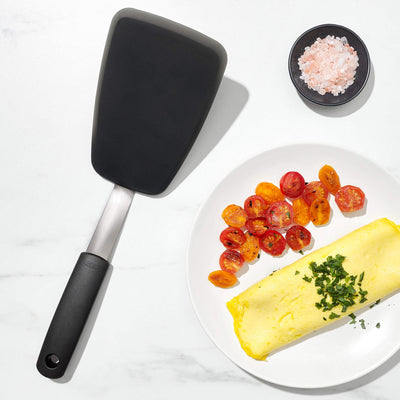 OXO Good Grips Large Silicone Flexible Turner, Stainless Steel